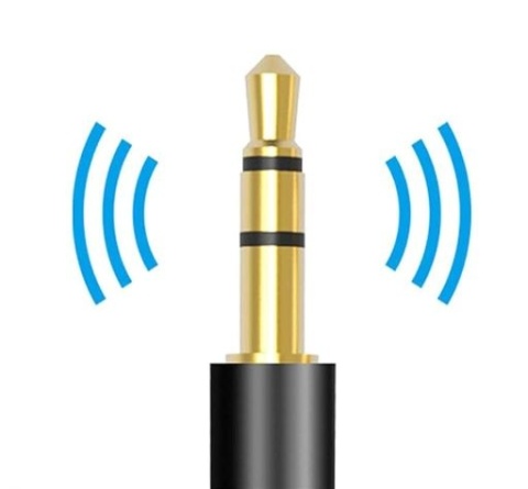 KABEL PRZEWÓD 1M AUDIO MINI JACK 3,5MM AUX WZMACNIANY NIEPLĄCZĄCY KABEL PRZEWÓD 1M AUDIO MINI JACK 3,5MM AUX WZMACNIANY NIEPLĄCZĄCY