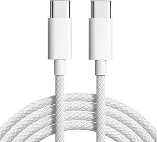 KABEL USB C - C 1M 60W PRZEWÓD ŁADOWANIA W OPLOCIE IPHONE 16 15