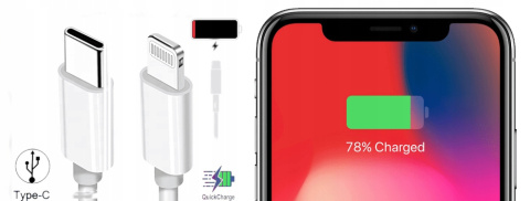KABEL USB C - LIGHT UNIWERSALNY IPHONE 2M PRZEWÓD ŁADOWANIA KABEL USB C - LIGHT UNIWERSALNY IPHONE 2M PRZEWÓD ŁADOWANIA