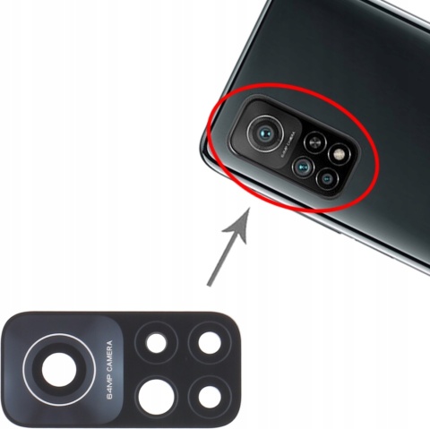 Szkło Aparatu Xiaomi Mi 10T Soczewka Szkiełko Oczko Kamery Szkło Aparatu Xiaomi Mi 10T Soczewka Szkiełko Oczko Kamery
