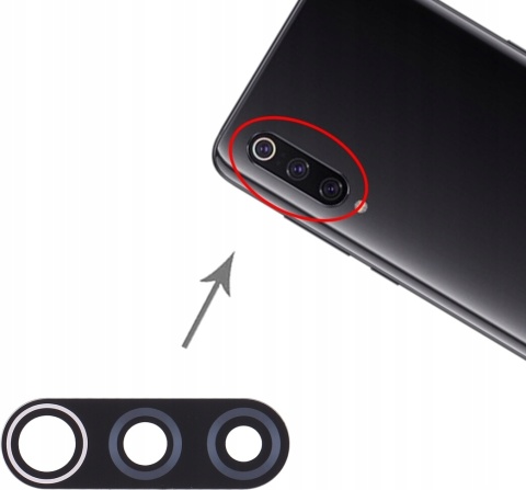 Szkło Aparatu Xiaomi Mi 9 Soczewka Szkiełko Oczko Kamery Szkło Aparatu Xiaomi Mi 9 Soczewka Szkiełko Oczko Kamery