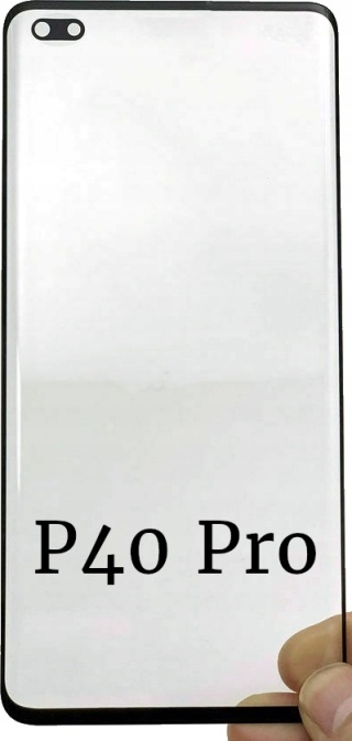 Szyba LCD przód z OCA Napraw Ekran Huawei P40 Pro