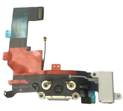 IPhone 5S Złącze Ładowania Port Mikrofon Biały