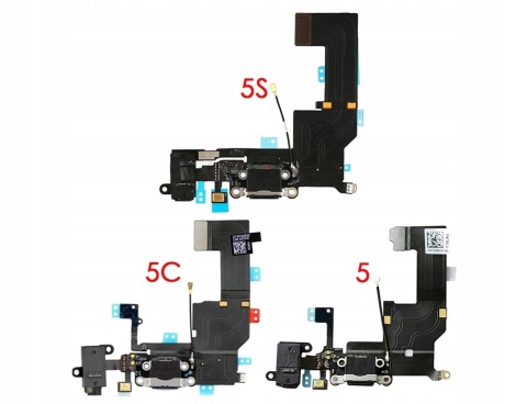 IPhone 5S Złącze Ładowania Port Mikrofon Biały