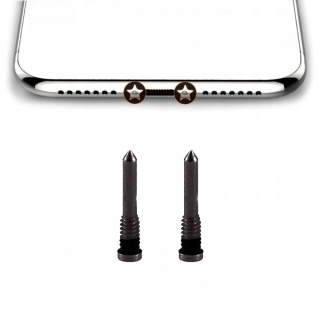 Śrubki dolne iPhone X/XS/XS Max/XR Czarne