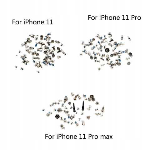 Śrubki i blaszki uchwyty do iPhone 11 Pro Max Śrubki i blaszki uchwyty do iPhone 11 Pro Max