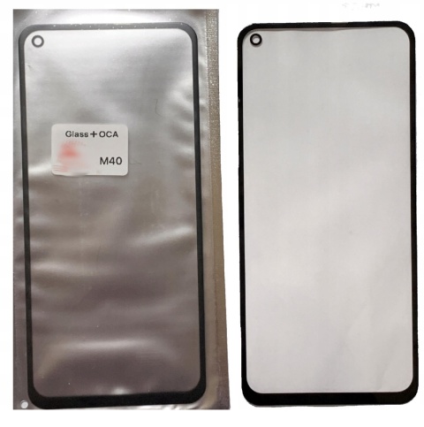 Szyba LCD przód z OCA Napraw Ekran Galaxy M40