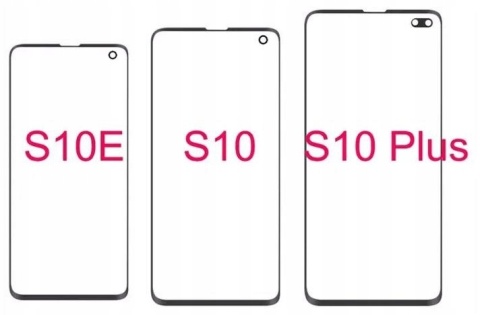 Szyba LCD przód z OCA Napraw Ekran Samsung S10E