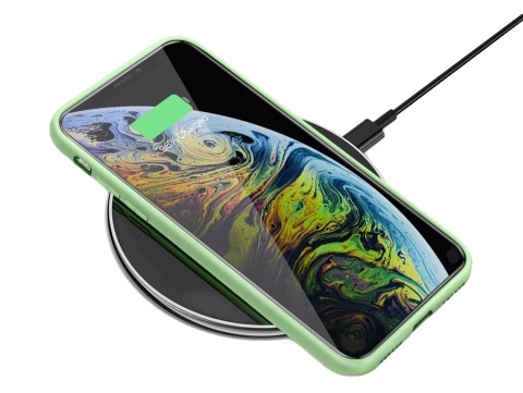 ETUI/CASE iPhone 11 Pistacjowy Silikon Mikofibra ETUI/CASE iPhone 11 Pistacjowy Silikon Mikofibra