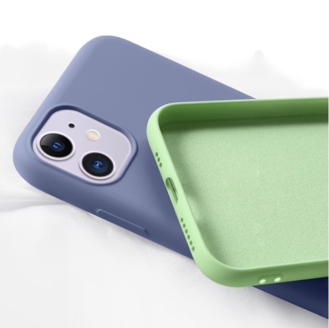 ETUI/CASE iPhone 11 Pistacjowy Silikon Mikofibra ETUI/CASE iPhone 11 Pistacjowy Silikon Mikofibra