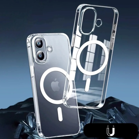 Etui iPhone 16 Plus Obudowa Magsafe Clear Case Magnetyczne Pełna Ochrona