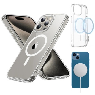 Etui iPhone 16 Pro Max Obudowa Magsafe Clear Case Magnetyczne Pełna Ochrona