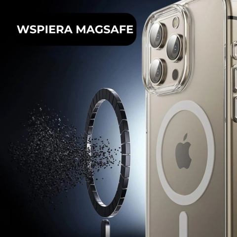Etui iPhone 16 Pro Max Obudowa Magsafe Clear Case Magnetyczne Pełna Ochrona Etui iPhone 16 Pro Max Obudowa Magsafe Clear Case Magnetyczne Pełna Ochrona