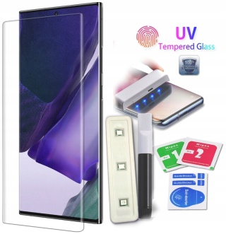 SZKŁO Hartowane UV Lampa Klej do GALAXY Note 20/5G