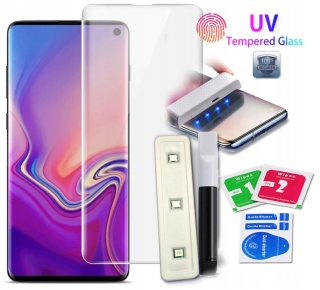 SZKŁO Hartowane UV Lampa + Klej do GALAXY S10