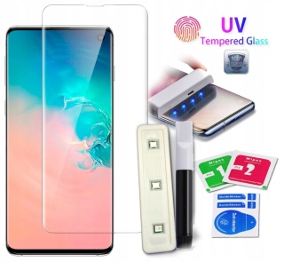 SZKŁO Hartowane UV Lampa + Klej do GALAXY S10e