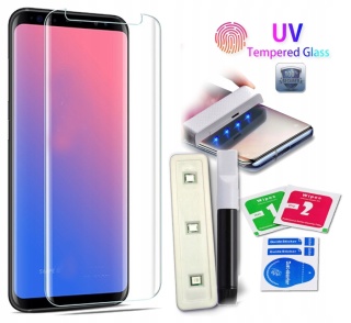 SZKŁO Hartowane UV Lampa + Klej do GALAXY S8