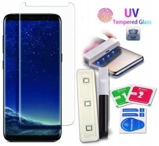SZKŁO Hartowane UV Lampa + Klej do GALAXY S9