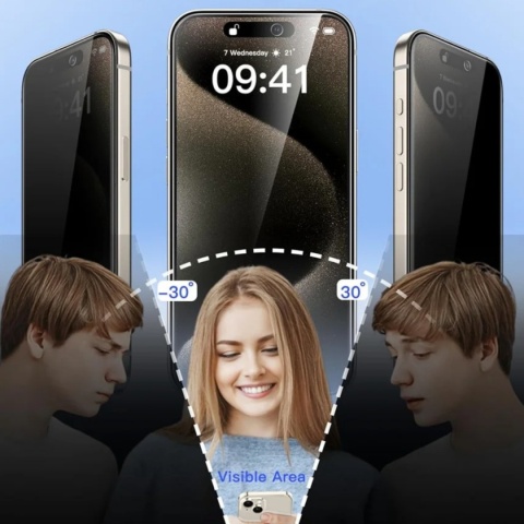 Szkło Hartowane Prywatyzujące iPhone XR / 11 Antypapilarna Powłoka Szkło Hartowane Prywatyzujące iPhone XR / 11 Antypapilarna Powłoka