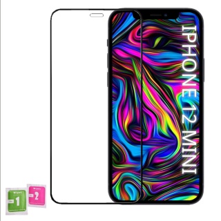 Szkło Hartowane iPhone 12 MINI Ochronne Pełne Idealnie Dopasowane Ramka