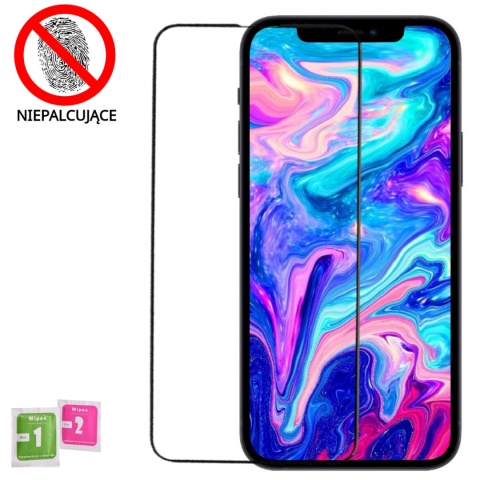 Szkło Hartowane iPhone 12 MINI Szyba Antypapilarna Powłoka Pełne Ramka Szkło Hartowane iPhone 12 MINI Szyba Antypapilarna Powłoka Pełne Ramka