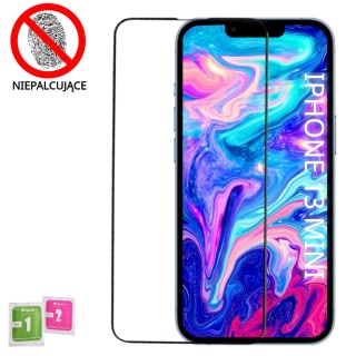 Szkło Hartowane iPhone 13 MINI Szyba Antypapilarna Powłoka Pełne Ramka