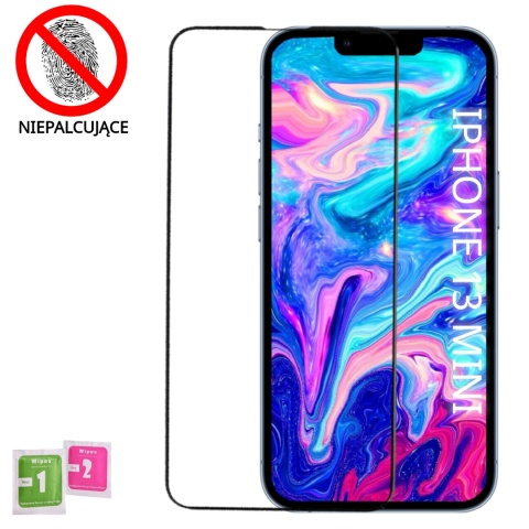 Szkło Hartowane iPhone 13 MINI Szyba Antypapilarna Powłoka Pełne Ramka Szkło Hartowane iPhone 13 MINI Szyba Antypapilarna Powłoka Pełne Ramka