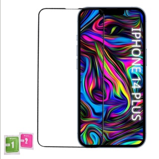 Szkło Hartowane iPhone 14 PLUS Ochronne Pełne Idealnie Dopasowane Ramka