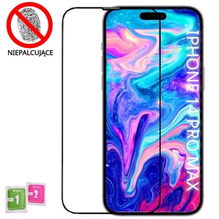 Szkło Hartowane iPhone 14 PRO MAX Szyba Antypapilarna Powłoka Pełne Ramka