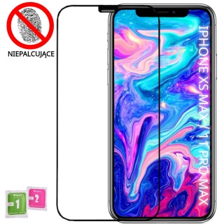 Szkło Hartowane iPhone XS MAX 11 PRO MAX Szyba Antypapilarna Powłoka Pełne