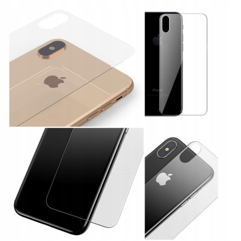Szkło Ochronne Klapki Plecków do iPhone X XS