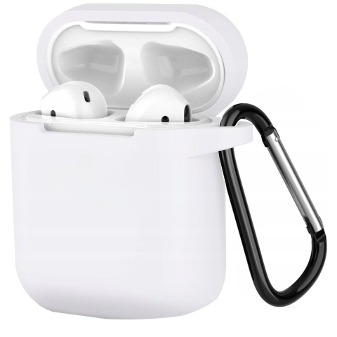 Etui Apple AirPods 1 / 2 Silikonowy Pokrowiec Ochronny Case Brelok Obudowa