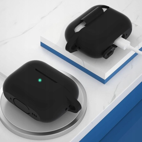 Etui Apple AirPods 1 / 2 Silikonowy Pokrowiec Ochronny Case Brelok Obudowa