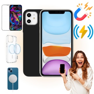 Etui iPhone 11 Obudowa Magsafe Czarny Case Magnetyczny Pełna Ochrona