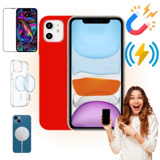 Etui iPhone 11 Obudowa Magsafe Czerwony Case Magnetyczny Pełna Ochrona