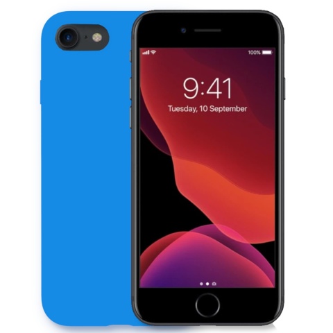 Etui iPhone 7 /8 / SE2020 / SE2022 Niebieska Obudowa Case Pełna Ochrona Etui iPhone 7 /8 / SE2020 / SE2022 Niebieska Obudowa Case Pełna Ochrona