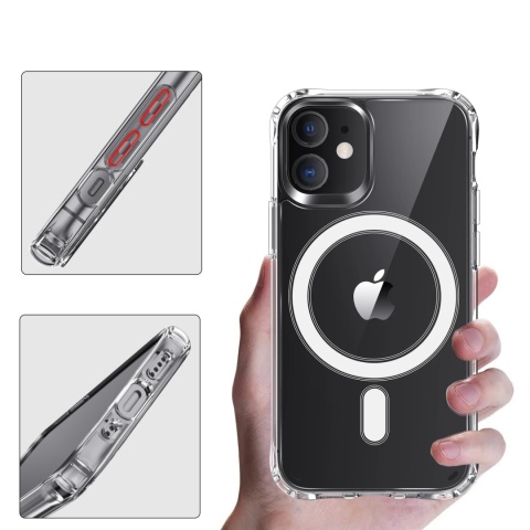 Etui iPhone 7 PLUS / 8 PLUS Obudowa Magsafe Clear Case Magnetyczne Ochrona Etui iPhone 7 PLUS / 8 PLUS Obudowa Magsafe Clear Case Magnetyczne Ochrona