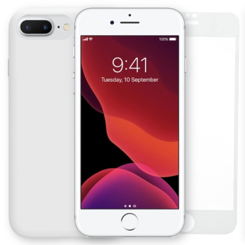 Etui iPhone 7 PLUS / iPhone 8 PLUS Biała Obudowa Case Pełna Ochrona Etui iPhone 7 PLUS / iPhone 8 PLUS Biała Obudowa Case Pełna Ochrona