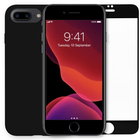 Etui iPhone 7 PLUS / iPhone 8 PLUS Czarna Obudowa Case Pełna Ochrona Etui iPhone 7 PLUS / iPhone 8 PLUS Czarna Obudowa Case Pełna Ochrona