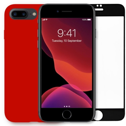 Etui iPhone 7 PLUS / iPhone 8 PLUS Czerwona Obudowa Case Pełna Ochrona Etui iPhone 7 PLUS / iPhone 8 PLUS Czerwona Obudowa Case Pełna Ochrona