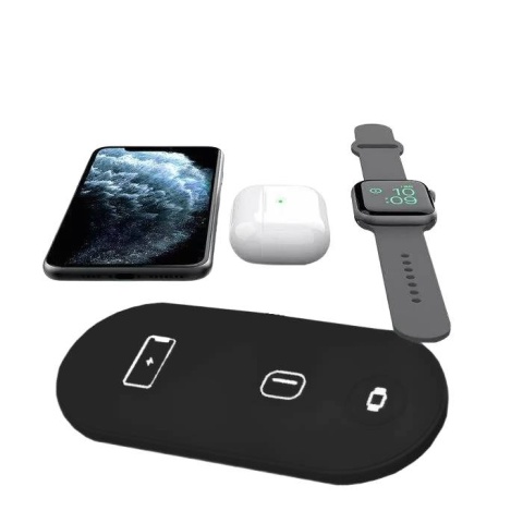 STACJA ŁADUJĄCA 3w1 magnetyczna ładowarka indukcyjna iPhone Watch AirPodsObudowa