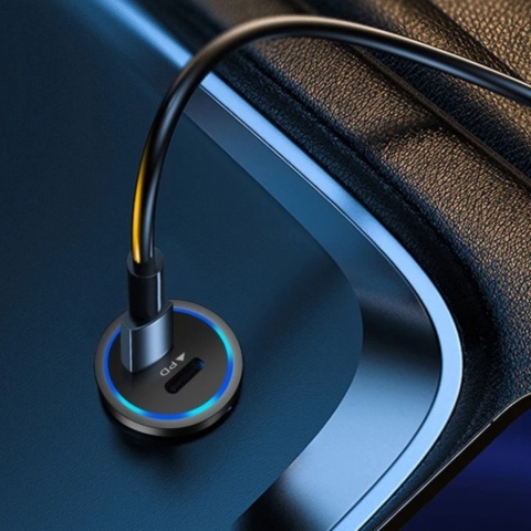 SZYBKA ŁADOWARKA SAMOCHODOWA USB C + USB A 38W PD ŁADOWANIE SZYBKA ŁADOWARKA SAMOCHODOWA USB C + USB A 38W PD ŁADOWANIE