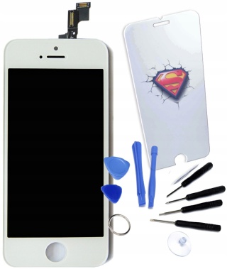 WYŚWIETLACZ ORYGINALNY IPHONE 5S / SE EKRAN RETINA BIAŁY