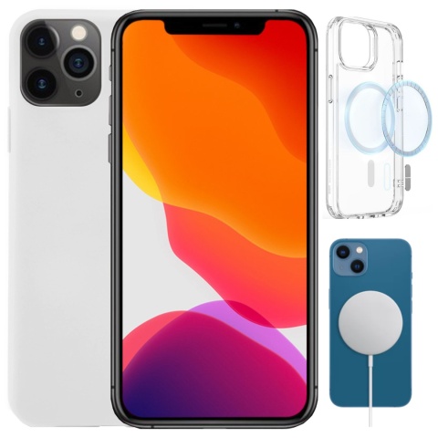 Etui iPhone 11 PRO MAX Obudowa Magsafe Biały Case Magnetyczny Pełna Ochrona Etui iPhone 11 PRO MAX Obudowa Magsafe Biały Case Magnetyczny Pełna Ochrona