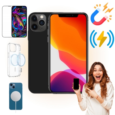 Etui iPhone 11 PRO MAX Obudowa Magsafe Czarny Case Magnetyczny Ochrona Etui iPhone 11 PRO MAX Obudowa Magsafe Czarny Case Magnetyczny Ochrona