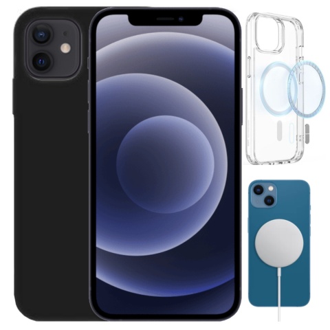 Etui iPhone 12 MINI Obudowa Magsafe Czarny Case Magnetyczny Ochrona Etui iPhone 12 MINI Obudowa Magsafe Czarny Case Magnetyczny Ochrona