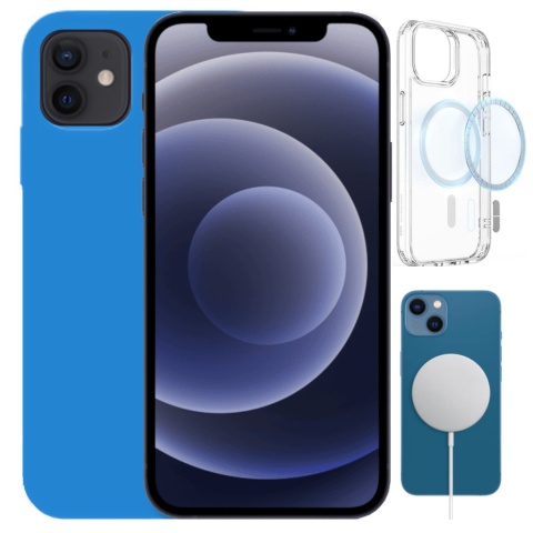 Etui iPhone 12 MINI Obudowa Magsafe Niebieski Case Magnetyczny Ochrona