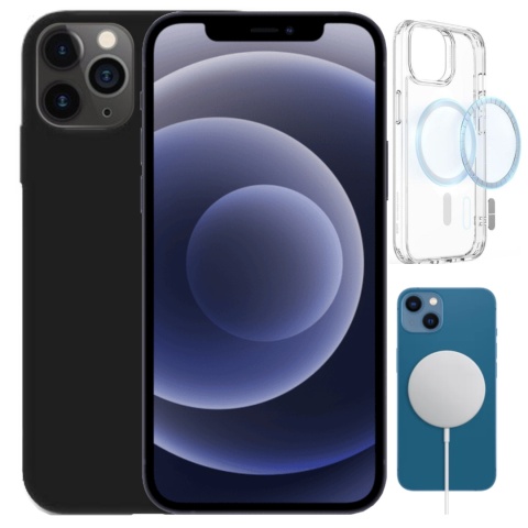 Etui iPhone 12 PRO MAX Obudowa Magsafe Czarny Case Magnetyczny Ochrona Etui iPhone 12 PRO MAX Obudowa Magsafe Czarny Case Magnetyczny Ochrona