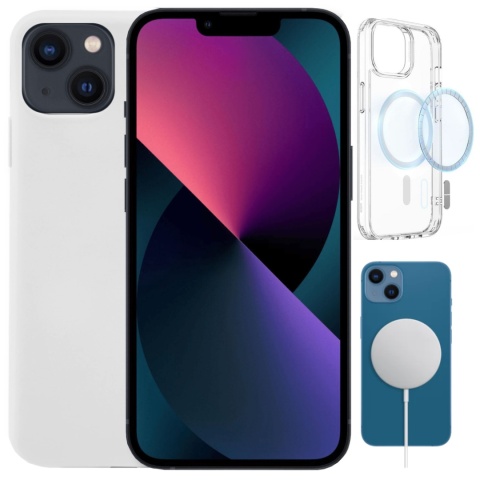 Etui iPhone 13 MINI Obudowa Magsafe Biały Case Magnetyczny Ochrona Etui iPhone 13 MINI Obudowa Magsafe Biały Case Magnetyczny Ochrona