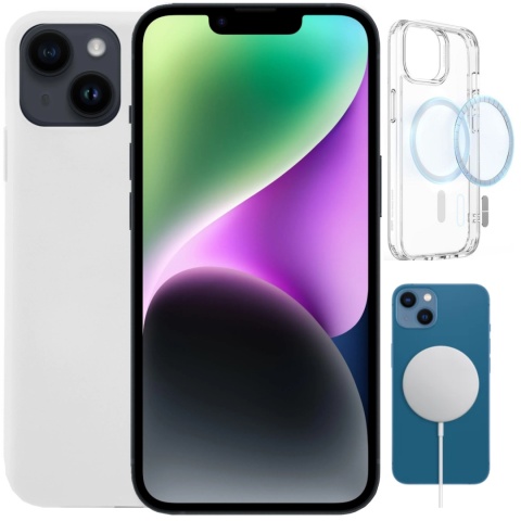 Etui iPhone 14 PLUS Obudowa Magsafe Biały Case Magnetyczny Ochrona Etui iPhone 14 PLUS Obudowa Magsafe Biały Case Magnetyczny Ochrona